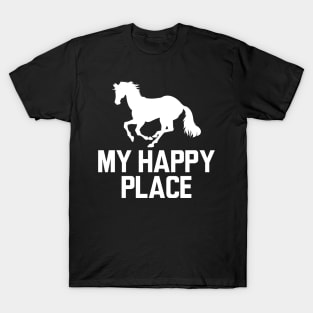 Horse - My happy place w T-Shirt